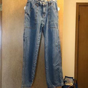 Calvin Klein Junior Cargo Pocket Jean Wide-leg